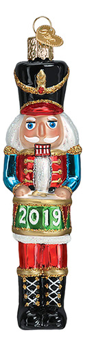 2019 Nutcracker Glass Ornament Free Box 44132 Nuevo