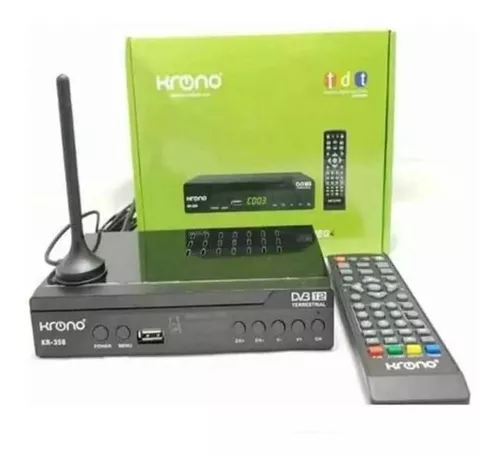 Decodificador Krono Tdt Receptor Tv Digital Dvb Hdmi Antena