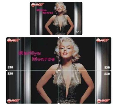 Marilyn Monroe - 10 Rompecabezas De Tarjetas Telefonicas L02