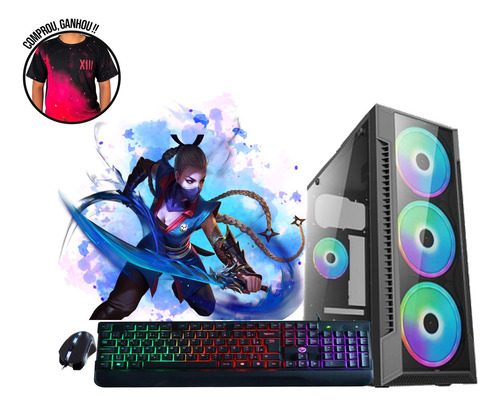 Imagem 1 de 6 de Pc Gamer Cpu Intel I5 7400 8gb Ddr4 Ssd 240gb