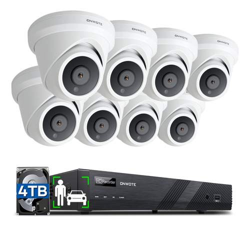 Onwote Sistema De Cmara De Seguridad 4k Poe 16 Canales, Dete