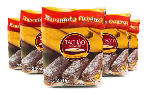 Bananinha Original Tachão De Ubatuba 250g - 5 Unidades