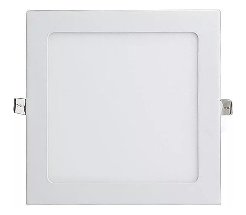 X10 Foco Panel Plafón Led 6w Embutido Cuadrado Luz Frio