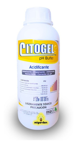Imagen 1 de 1 de Regulador De Ph Acidificante Dispersante Hidroponia Plantas