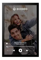 Comprar Porta Retratos Spotify Presente Namorados Foto Casal Música
