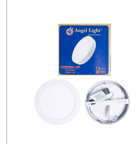 Lampara Panel Led 12w Superficial 85-265v Ángel Light 