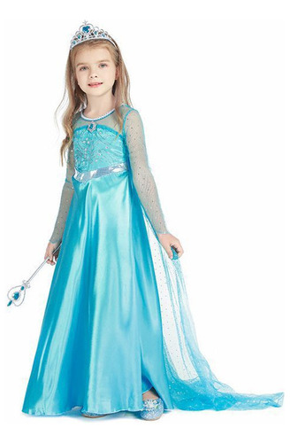 Vestido Infantil, Vestido De Princesa Frozen