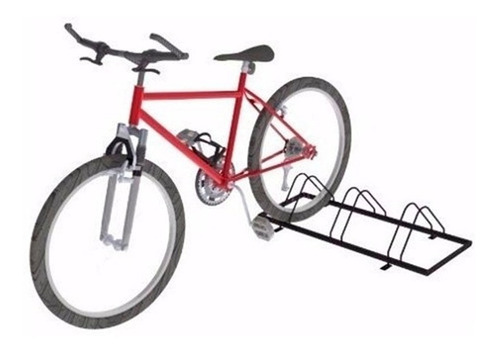 Soporte Piso 3 Bicicletas Cicla Exibidor Parqueadero Parqueo