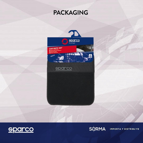 Imagen 8 de 10 de Cubre Alfombra Auto Sparco Padova 4 P Talonera Pvc