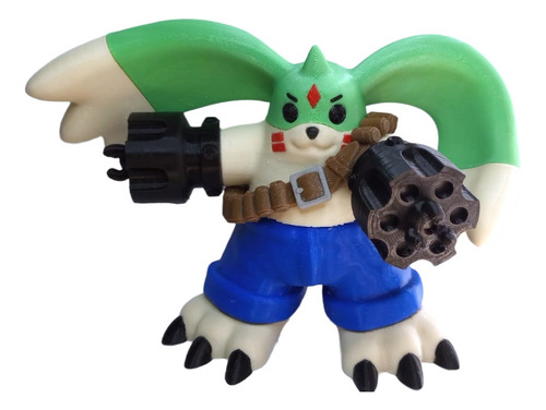 Figura Galgomon Gargomon Digimon Tamers Impresion 3d Pla