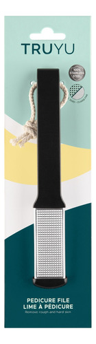 Truyu - Lima De Pedicura De Acero Inoxidable Premium Negro Lisa