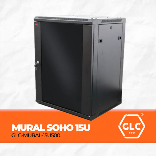 Rack Mural Soho 19'' Interior 500mm Desarmado GLC-MURAL-15u500 Negro