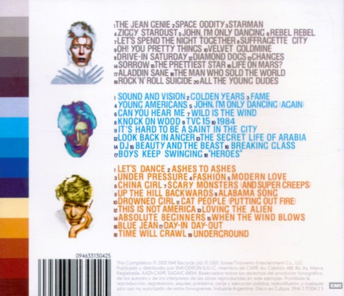 David Bowie Cd: The Platinum Collection ( Triple - Fastbook) Estándar