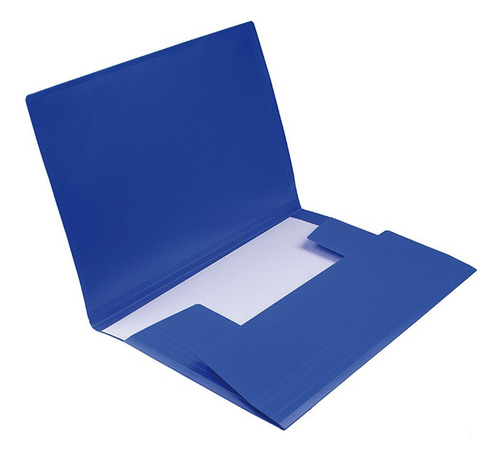 Carpeta Plástica Con Elástico Adix Azul Oficio
