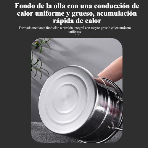4pcs Vaporera Set De Acero Inoxidable Ollas Con Tapa Tableta
