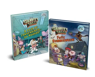 Gravity Falls: Feliz Summerween! / A loja de conveniência... do horror!: (Edição vira-vira), de Brooke, Samantha. Série Gravity Falls Universo dos Livros Editora LTDA, capa dura em português, 2019