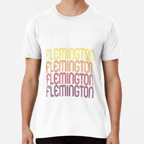 Remera Flemington, Nj Camiseta Estilo Vintage De Nueva Jerse