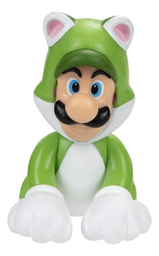 World Of Nintendo  Figura De Acción Cat Luigi De 2.5