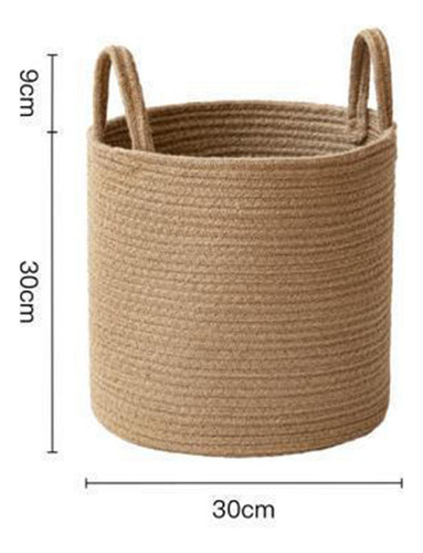 N Cesta De Lavandería Tejida Para Baño, Cesto Para 30cmx30cm