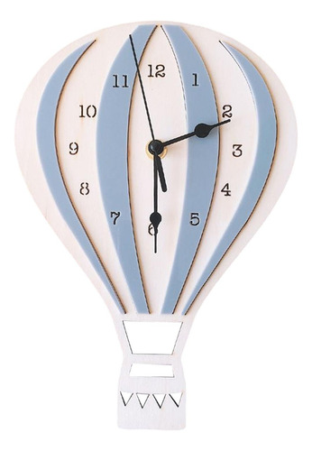 Reloj De Globo De Aire Caliente Silencioso Sin Tictac Gris