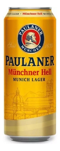 Cerveja Lager Münchner Hell Paulaner Lata 500ml