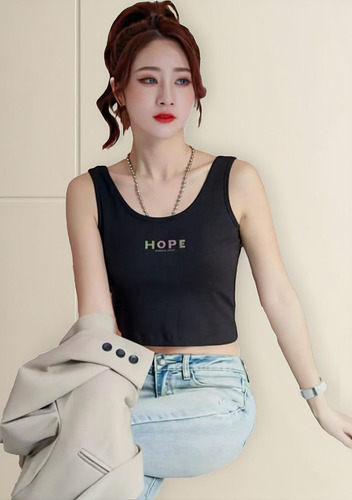 Pack 3 Polera Tank Top De Mujer Sin Mangas Fibra BambĂș