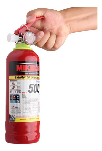 Extintor De Emergencia 500grs Recargable Mikels
