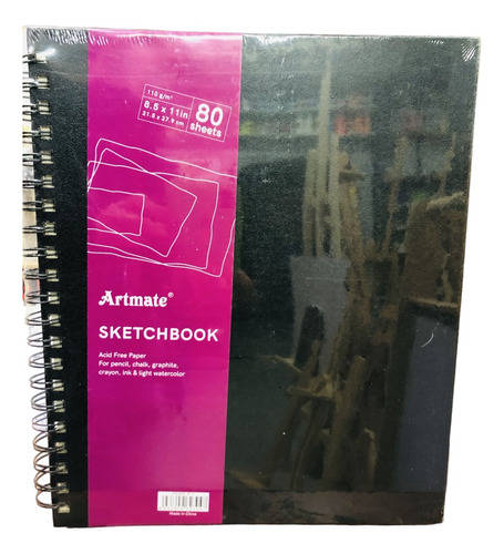 Block Artmate 21,5 X 27,9 Cm 110 Gramos Sketchbook Espiral
