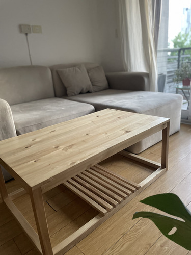 Mesa Ratona De Madera De Álamo Marrón Claro