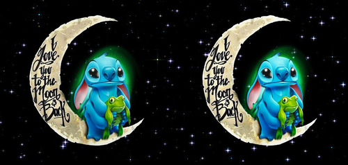 Imagen 5 de 7 de Taza Stitch En La Luna