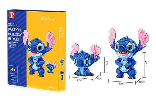 Mini Bloques Tipo Lego Stitch Figura 3d Armable