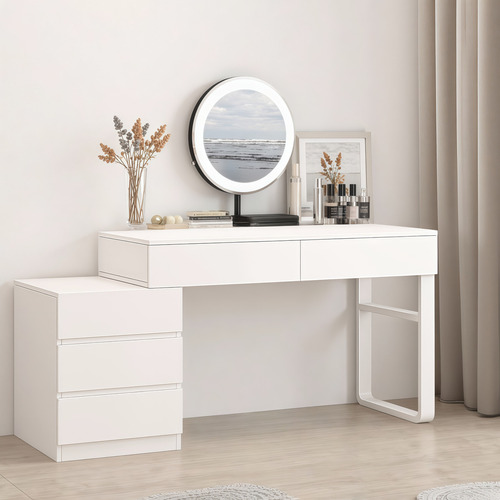 Escritorio De Sencillo Multifuncional Mesa Ordenador Estudio Blanco