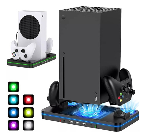 Base Para Consola + Hub X 4 Para Ps4 + Cargador Doble Ramos