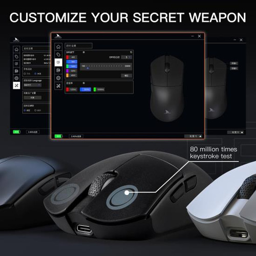Mouse Inalámbrico Para Juegos Darmoshark M3, Mouse Trimodo 8