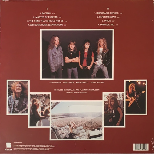 Metallica Master Of Puppets In Europe Nov 2017 Lacrado (Usado)