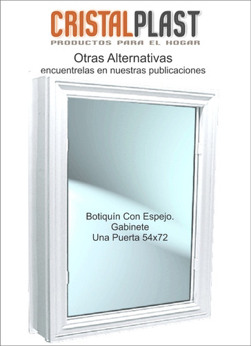 Espejo Botiquín Peinador Puertas Baño 61x52x10