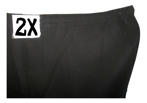 Capri Bermuda Negro Amplio Talla 2x (38/40) Basic Edition
