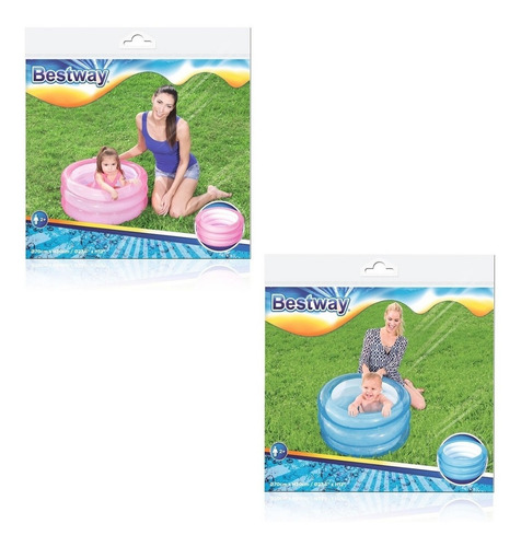 Imagen 1 de 9 de Pileta Inflable Bebes 3 Aros Chica 70 X 30 Cm Patio Bestway