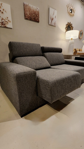 Imagen 7 de 8 de Sofa Sillon 2 Cuerpos Extensible Lotus, Lino 185cm