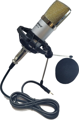 Microfono Condenser Lujo Wvngr Bm-700 Con Cable Y Tripode