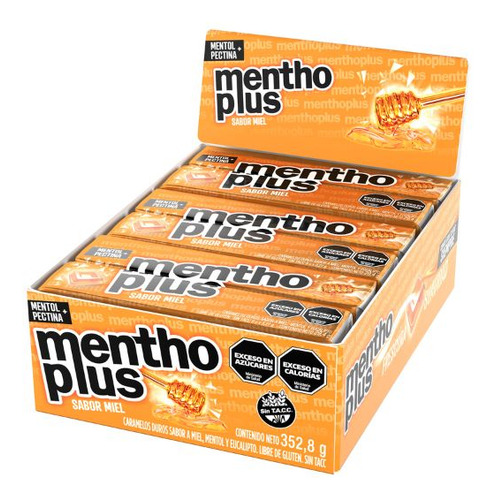 Menthoplus Miel X12u - Arcor Oficial