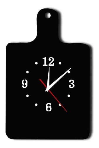 Relógio De Parede Grande Modelo Tábua De Corte Cozinha