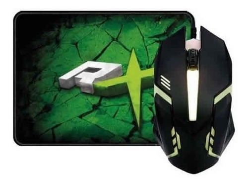 Kit Gamer Mouse Led Y Mouse Pad Reptilex 016 / Tecnocenter