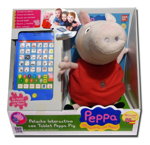 Peppa Pig Tablet  Y Peluche Interactivo