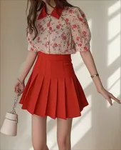 Comprar Faldas Plisadas Cortas Modelo Coreano S, M Y L