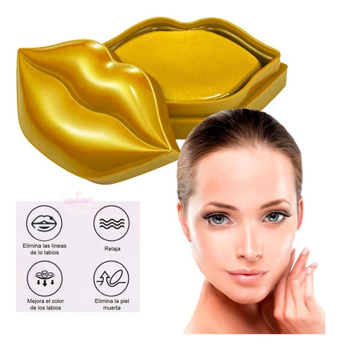 Mascarillas Hidratantes De Labios 24k Gold Caja 20