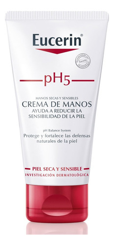 Crema De Manos Eucerin Piel Seca Y Sensible Ph5 75 Ml