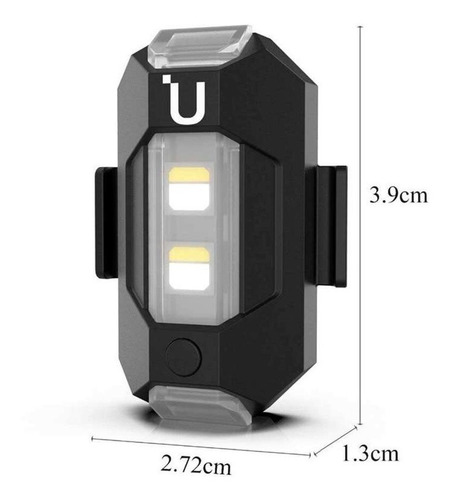 Imagen 3 de 6 de Luz Led Para Drone 3 Colores 6 Fx 8h Strobo Ulanzi Dr-02