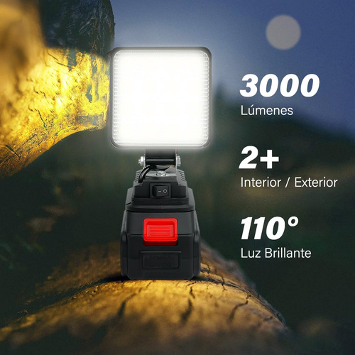 Lanterna Led Recarregável De 4 Polegadas Para Trabalho E Aca