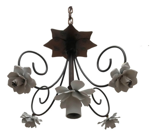 Lámpara colgante con forma de flor para iluminación de baño moderna, color blanco, 110 V/220 V (bivolt)